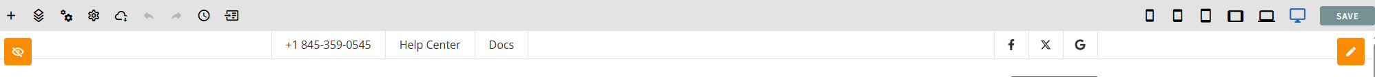 Top Toolbar